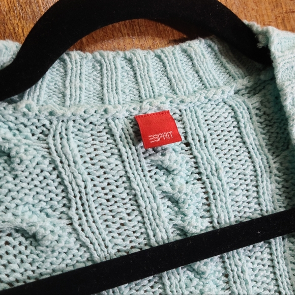 Vintage ESPRIT short sleeves cable knit cardigan - Picture 6 of 6